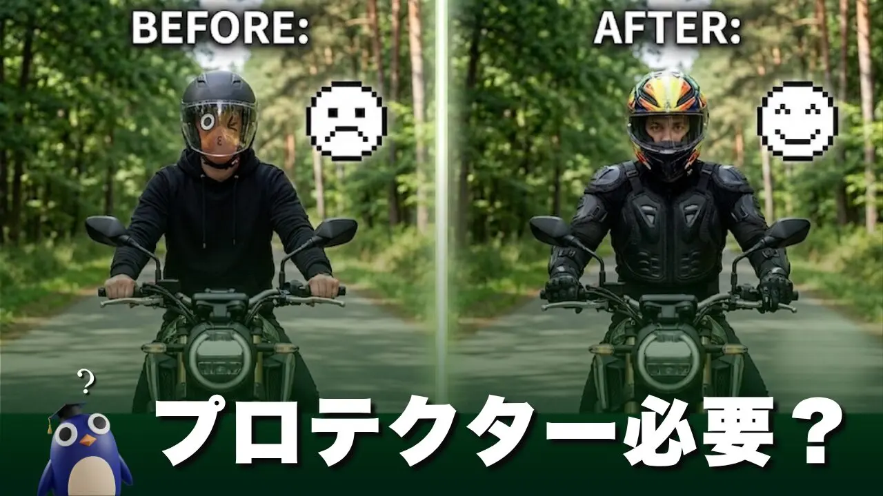 バイクのプロテクターは必要？｜2年1.5万km無事故の筆者の考え | モト 