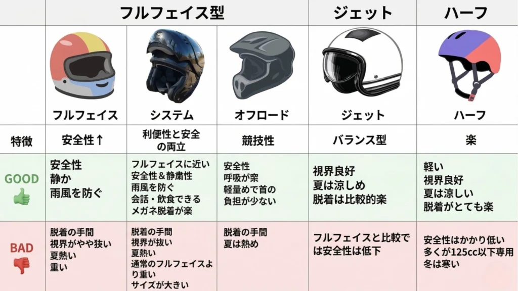 バイク初心者のヘルメット選び方完全ガイド｜迷ったらフルフェイス一択 